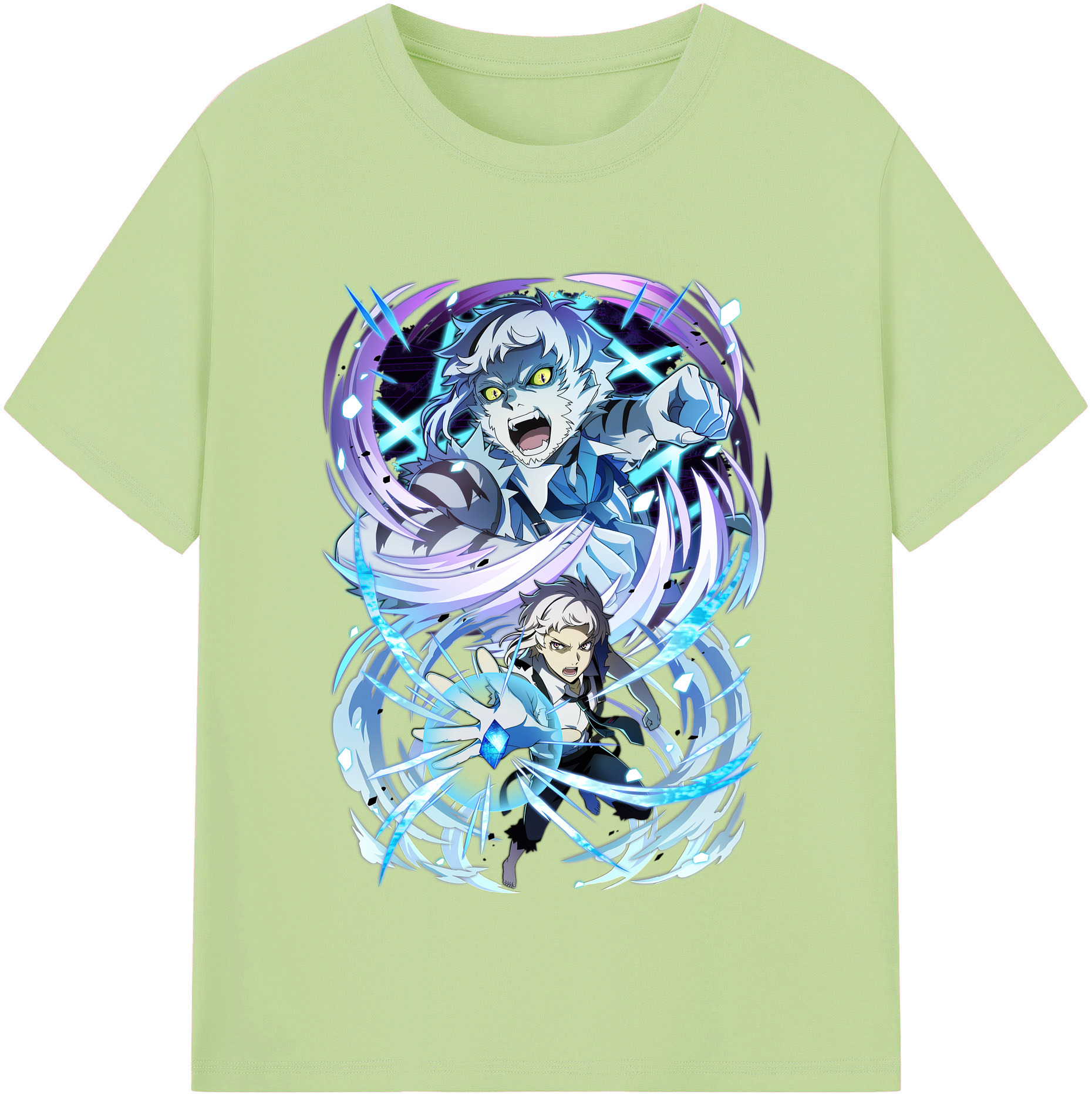 （画像用） 文豪ストレイドッグス Bungo Stray Dogs 綿100％半袖Tシャツ（フロントプリント）
